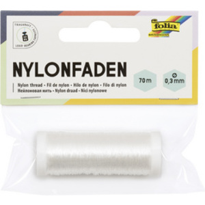 folia Fil nylon en bobine, 0,3 mm x 70 m, transparent