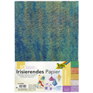 folia Papier irisé, 75 g/m2, 230 x 330 mm, 10 feuilles