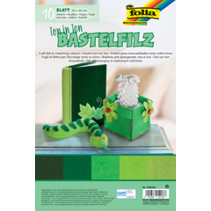 folia Feutrine de bricolage TON-IN-TON MIX, vert