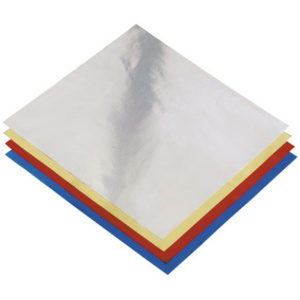 folia Feuille à plier en aluminium, 100 x 100 mm, assorti