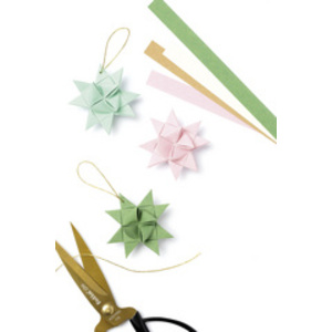 folia Bandes de papier WINTER pour mini étoiles de Froebel