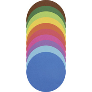 folia Feuille à plier, rond, 120 mm, 500 feuilles, assorti