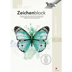 folia Bloc de dessin, 140 g/m2, A3, grainé, 10 feuilles