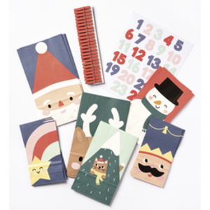 folia Calendrier de l'Avent SANTA & FRIENDS, 72 pièces