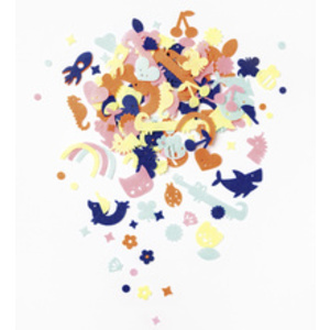 folia Décoration en feutre 'Chiffres & lettres', 200 pièces