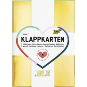 folia Kit de cartes pliantes, 105 x 150 mm, irisé