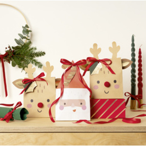 folia Kit pochettes-cadeaux de Noël 'Santa & Deer'