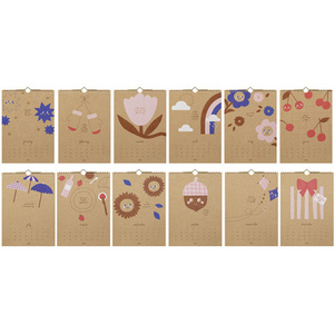 folia Calendrier mural créatif CRAFTY MEMORIES, A4