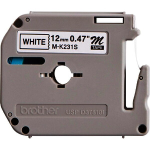 brother M-Tape M-K231S cassette de ruban, Largeur de