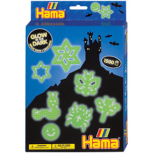 Hama Perles à repasser midi 'luminescent', coffret cadeau