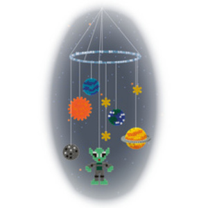 Hama Perles à repasser midi 'mobile espace', coffret cadeau