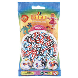 Hama Perles à repasser midi 'perles à rayures Mix 91',