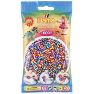 Hama Perles à repasser midi 'perles à rayures Mix 92', dans