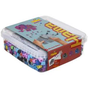 Hama Perles à repasser maxi + plaque 'Eléphant', boîte