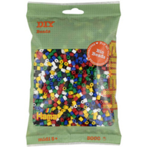 Hama Perles à repasser Bio midi, sachet, 'mix 6 couleurs'