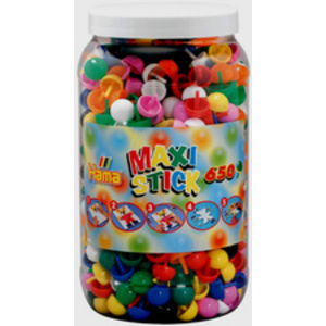 Hama Maxi Stick Perles à piquer, dans un pot, 250 pièces