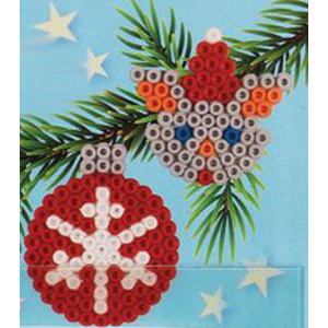 Hama Perles à repasser midi 'Boules de Noël', sous blister