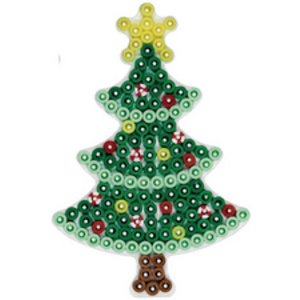 Hama Plaque pour perles midi 'Père Noël', blanc