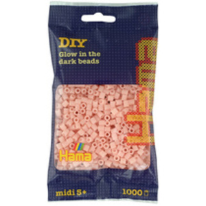 Hama Perles à repasser midi, dans un sachet, rouge vif