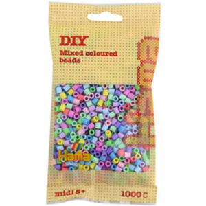 HAMA Perles à repasser midi 'Mix Pastel', en sachet