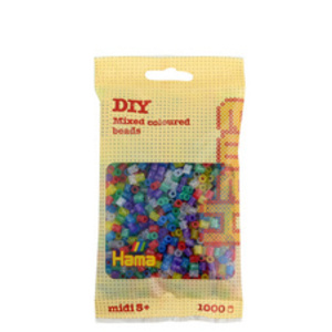 HAMA Perles à repasser 'Mix Glitter', sachet de 6.000