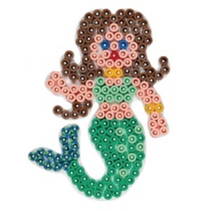 HAMA Plaque pour perles midi 'princesse, reine', blanc