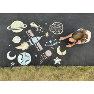 EBERHARD FABER Craie de trottoir, étui en carton de 6