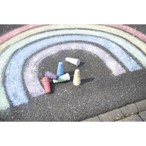 EBERHARD FABER Craie de trottoir corne de licorne, étui de 6