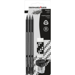 EBERHARD FABER Kit crayon de papier WINNER, HB, noir