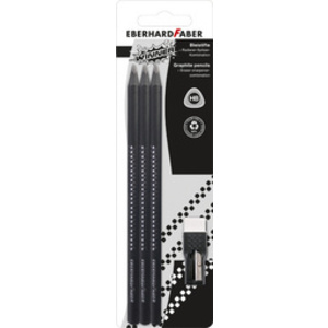 EBERHARD FABER Kit crayon de papier WINNER, HB, noir