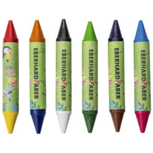 EBERHARD FABER Craie de cire double COLORI, étui de 6