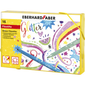 EBERHARD FABER Feutre à paillettes, carton cadeau de 16