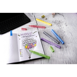 EBERHARD FABER Surligneur Slim, étui de 6, couleurs pastel