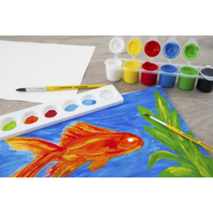 EBERHARD FABER Peinture pour l'école EFA Color, étui de 6
