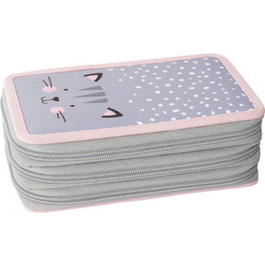 EBERHARD FABER Etui scolaire Triple Decker Chat, 36 pièces