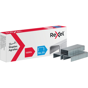 Rexel Agrafes nr. 25, contenu: 1.500 pièces, galvanisé