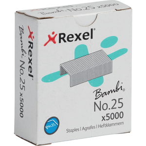 Rexel Agrafes nr. 25, contenu: 5.000 pièces, galvanisé