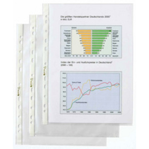 HETZEL Pochette perforée Economic, A4, PP, grainé