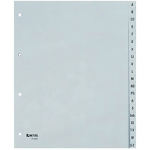 HETZEL Intercalaires en plastique, A-Z, A4 mi-haut, 20