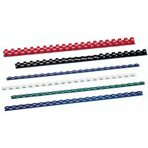 GBC Peigne à relier en plastique CombBind, A4, 6 mm, rouge