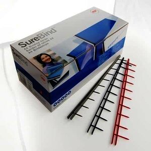 GBC Peigne à relier SureBind, 25 mm, A4, en PVC, gris