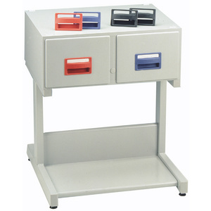 REXEL Fichier à tiroir 240 x 160 mm, 2 tiroirs, gris