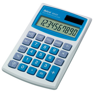 ibico Calculatrice de poche 082X, écran LCD à 10 chiffres  - 68727