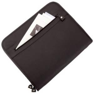 Alassio Conférencier 'MILANO', A4, cuir, noir