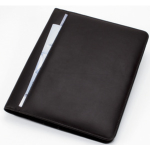 Alassio Conférencier 'CREMONA', A4, cuir nappa, noir