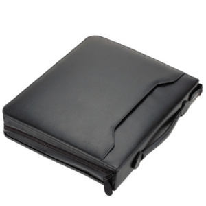 Alassio Serviette classeur 'RIMINI', A4, similicuir, noir  - 68381