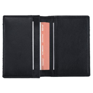 Alassio Etui pour cartes de visite, cuir, noir