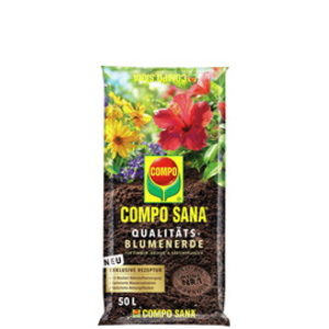 COMPO SANA Terreau de rempotage de qualité pour fleurs, 10 l