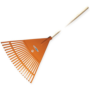 Bradas Balai à feuilles Quick Fit, manche en bois, 20 dents