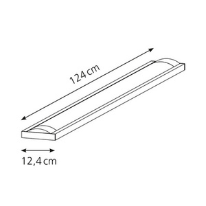 Hansa Plafonnier à LED 40-124, gris clair